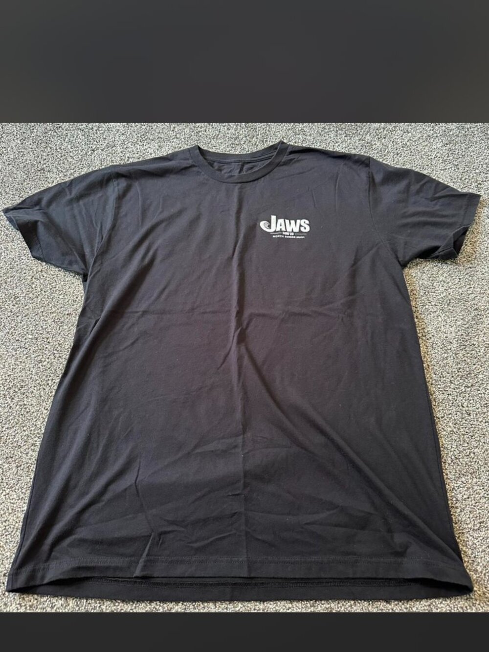 Jaws Men's Black and Grey T-shirt - M XL